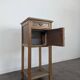 Art Nouveau bedside table with a griotte marble top.