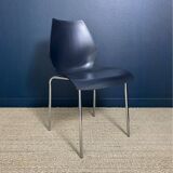Set of 6 black dining room chairs from the 2000s