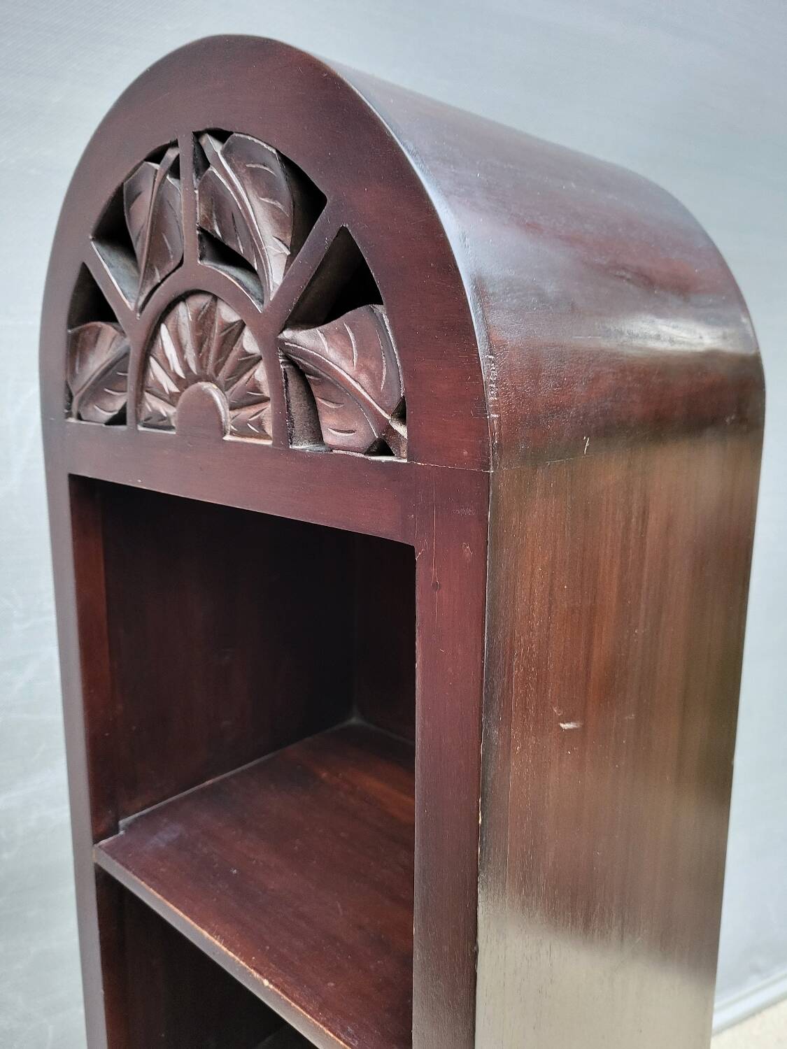 Vintage colonial column bookcase