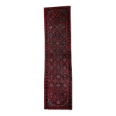 Distressed antique Persian Hamadan runner 2.8' x 9.11' - circa 1920 (1C1199)