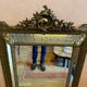 Bevelled mirror with gilded stucco parclose, from the Napoleon III period
