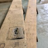 Pair of XXL oak farmhouse bench