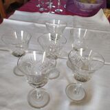 Aperitif glasses from the Bayel crystal factory