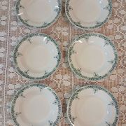 6 assiettes creuses anciennes Terre de fer