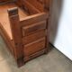 Massive oak chest bench