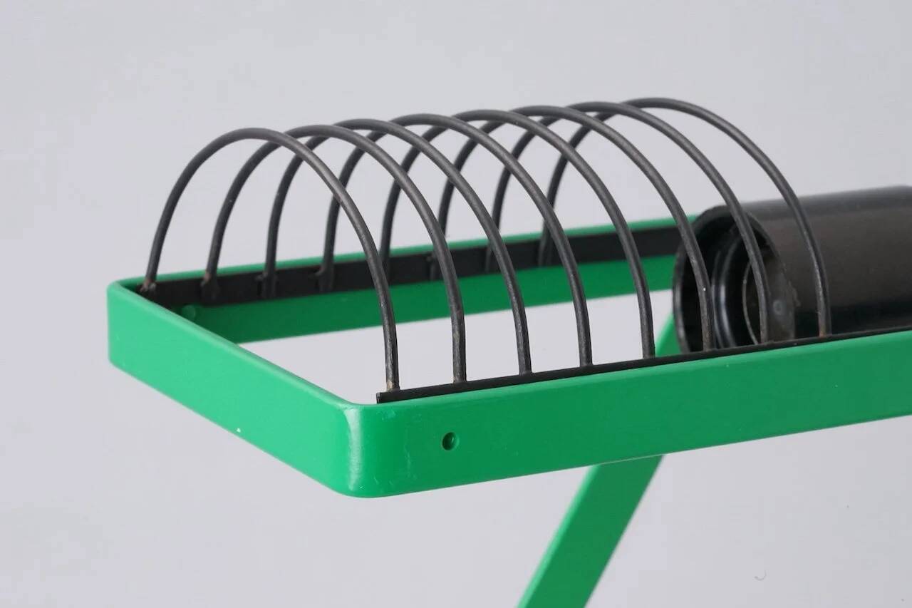 First edition Sintesi Tavolo lamp in green by Ernesto Gismondi for Artemide