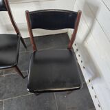 Pair of vintage rosewood chairs
