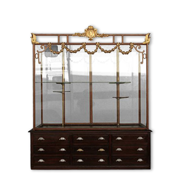 Importante Vitrine Napoléon III fonte bronze doré