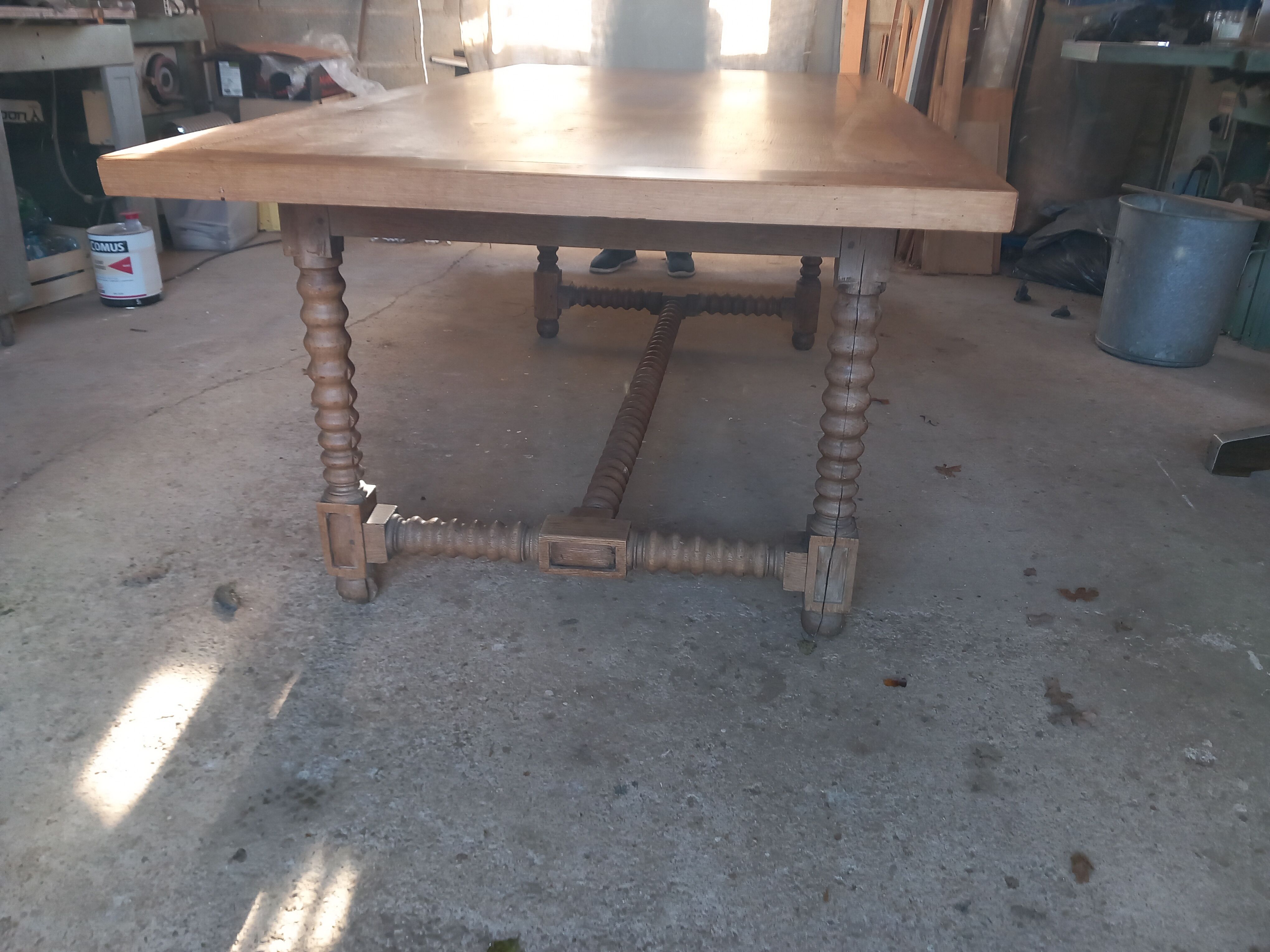 Oak farmhouse table