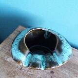 Cendrier en céramique flammée style Vallauris ou West Germany