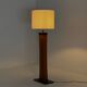 Lampe de sol en teck des années 50 italienne