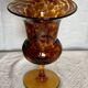 Vintage 1960s "tortoiseshell" blown glass vase