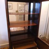 Furniture showcase Art Deco Solid mahogany mirror background