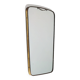 Wall mirror with brass frame, 1950s