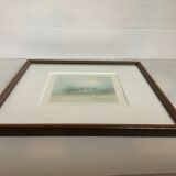 Watercolor of landscape signed