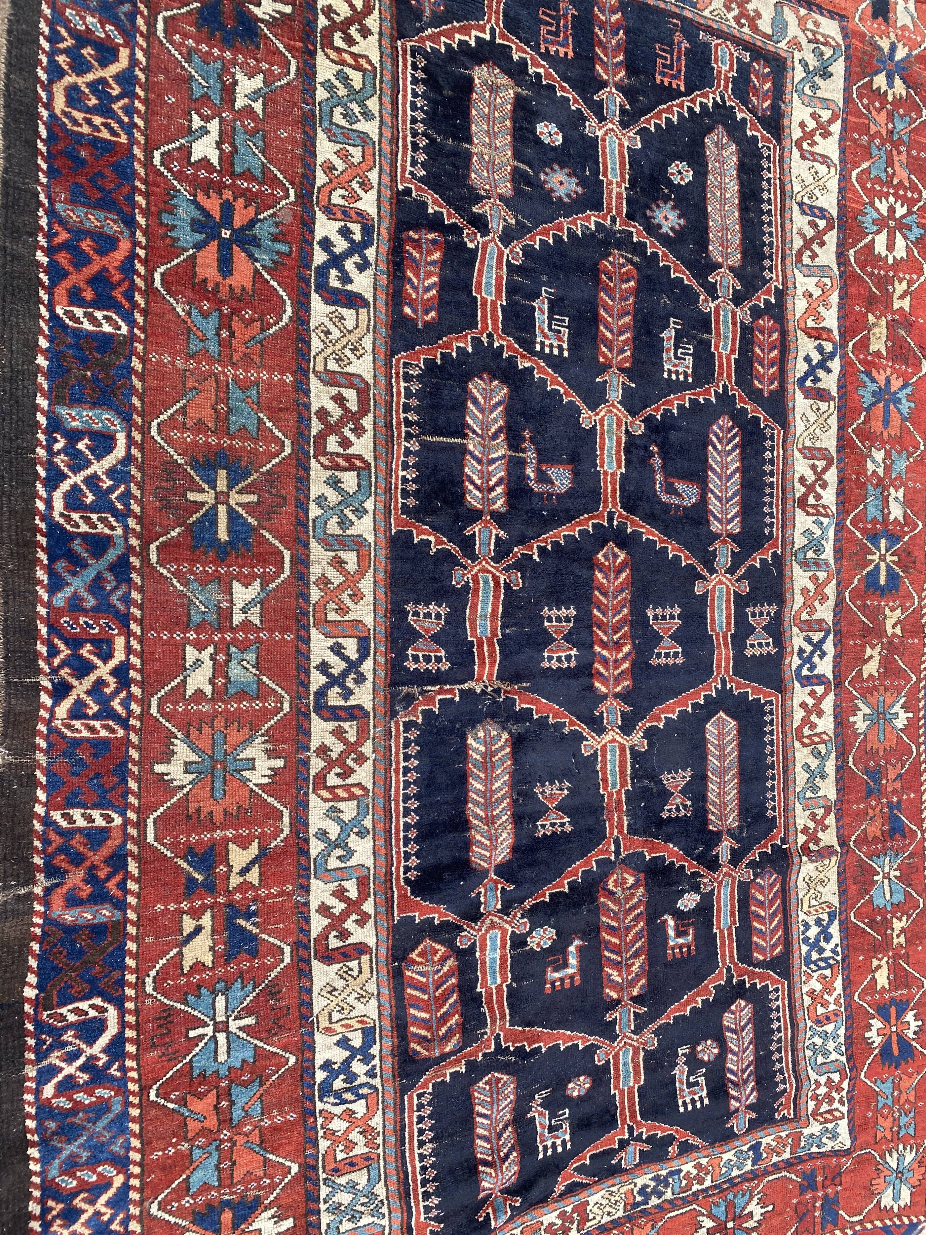 Handmade ancient Persian carpet 158x230cm