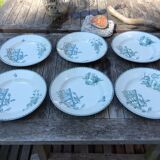 Series 6 tablespoons Plate Iron Earth