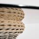 Rattan and bamboo set, set of 5