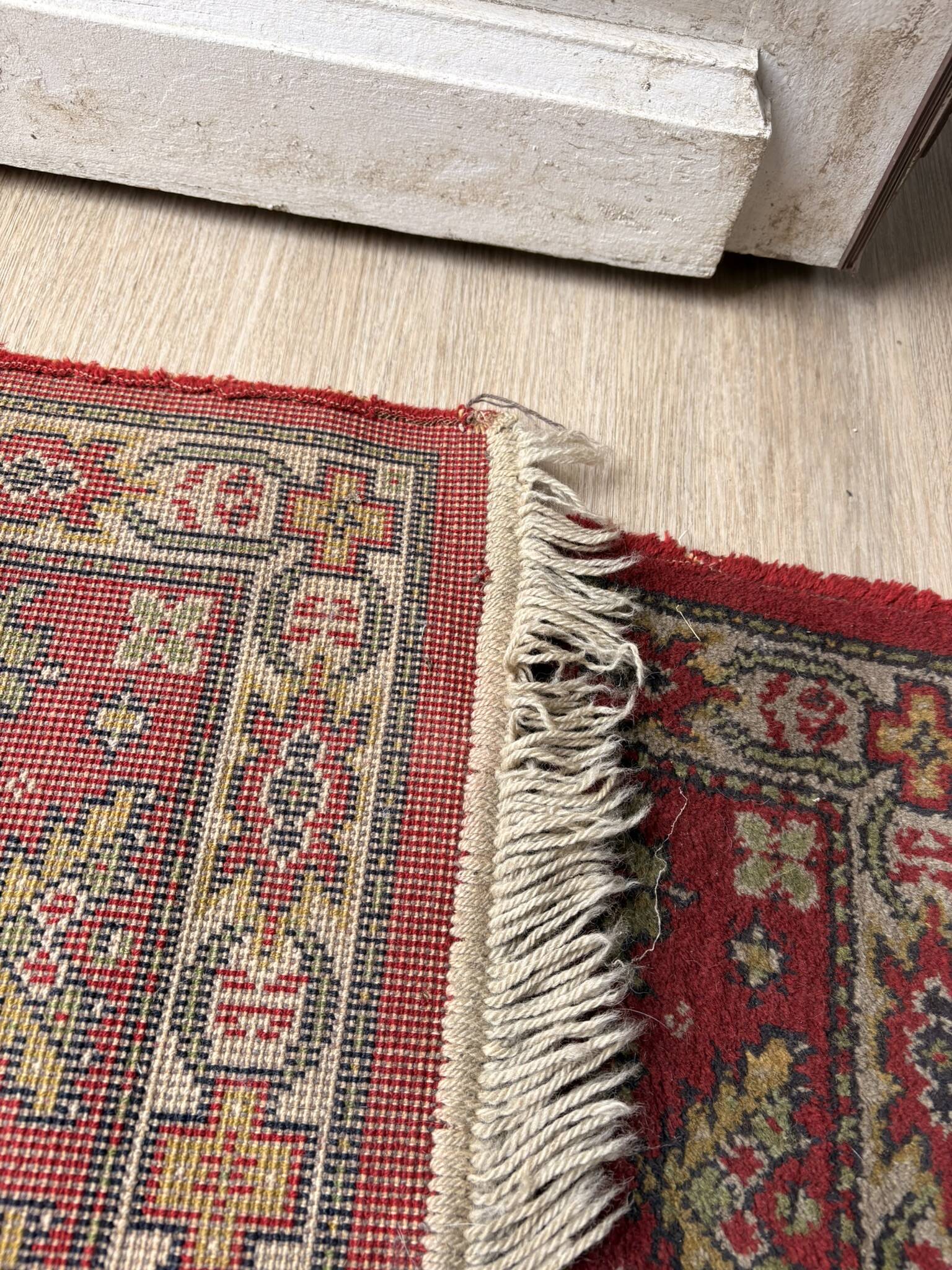 Ancien Tapis Rouge Shirvan Kasak Turc Oriental Orient Anatolie