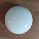 Ceiling lamp with opaline globe