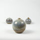 Trio of blue miniature ceramics Antonio Lampecco