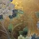 Vintage Chinese cabinet with gold leaf, flowers and birds (bar cabinet)