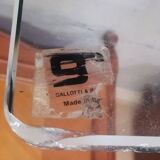 2 glass desks by Radice & Gallotti, 1970