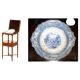 Georgian hardwood washstand with J & MP Bell ceramic bowl.