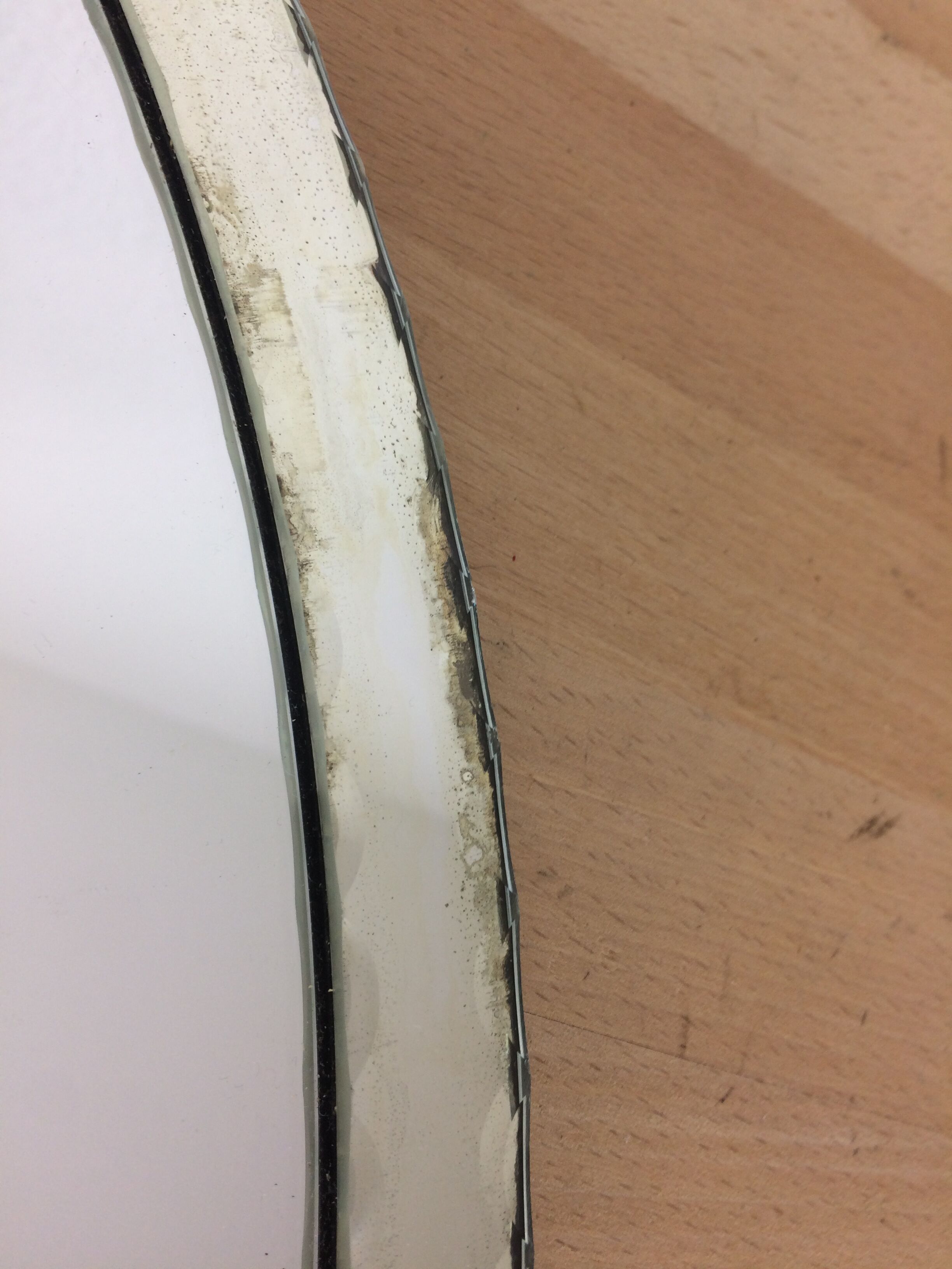 Glass mirror tray 33x25cm