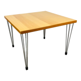 Table basse danoise pin age pieds eiffel bois