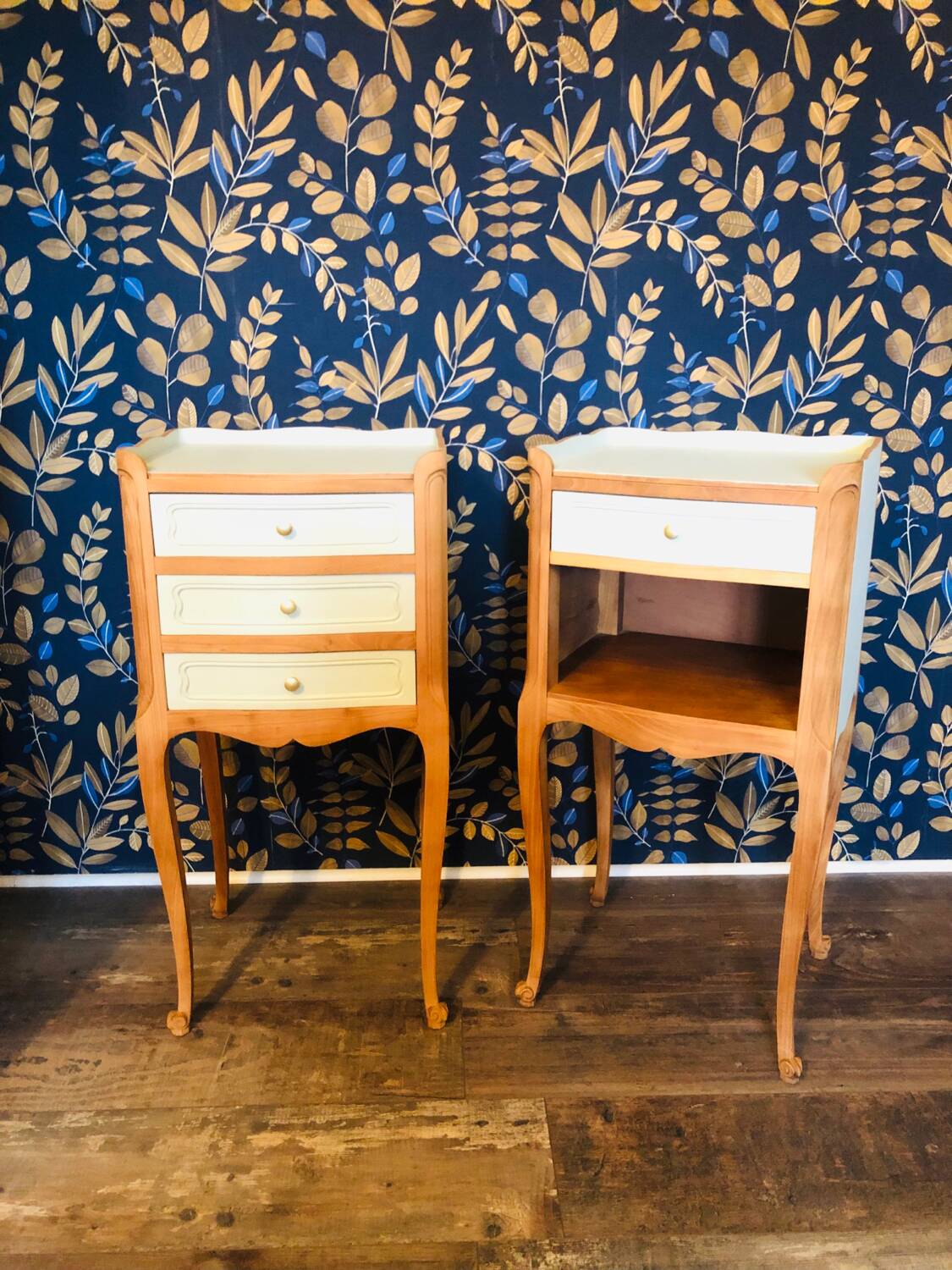 Pair of Louis XV style bedside tables