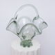 Corbeille en verre forme panier