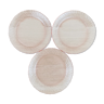 3 dessert plates rosaline Arcoroc
