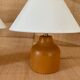 Two Danish lamps, 2x2 m of fabric cables, cotton shades.