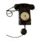 Wall telephone in black bakelite, ptt, vintage 1962