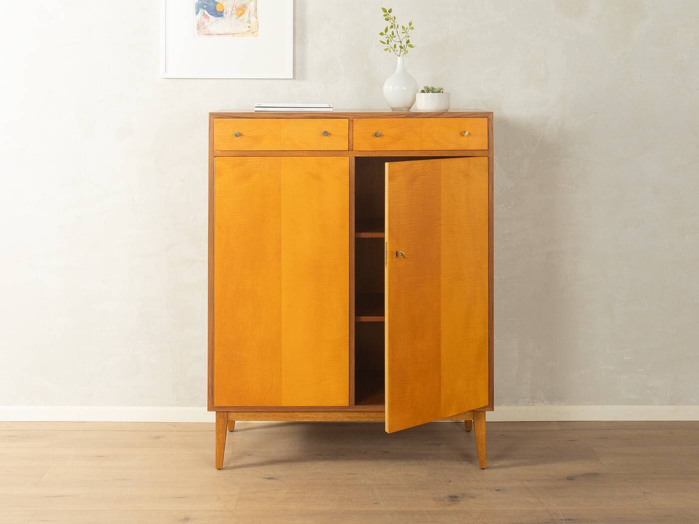 WK Möbel | Helmut Magg highboard, walnut and ash, 1950s
