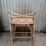 Rattan bedside table