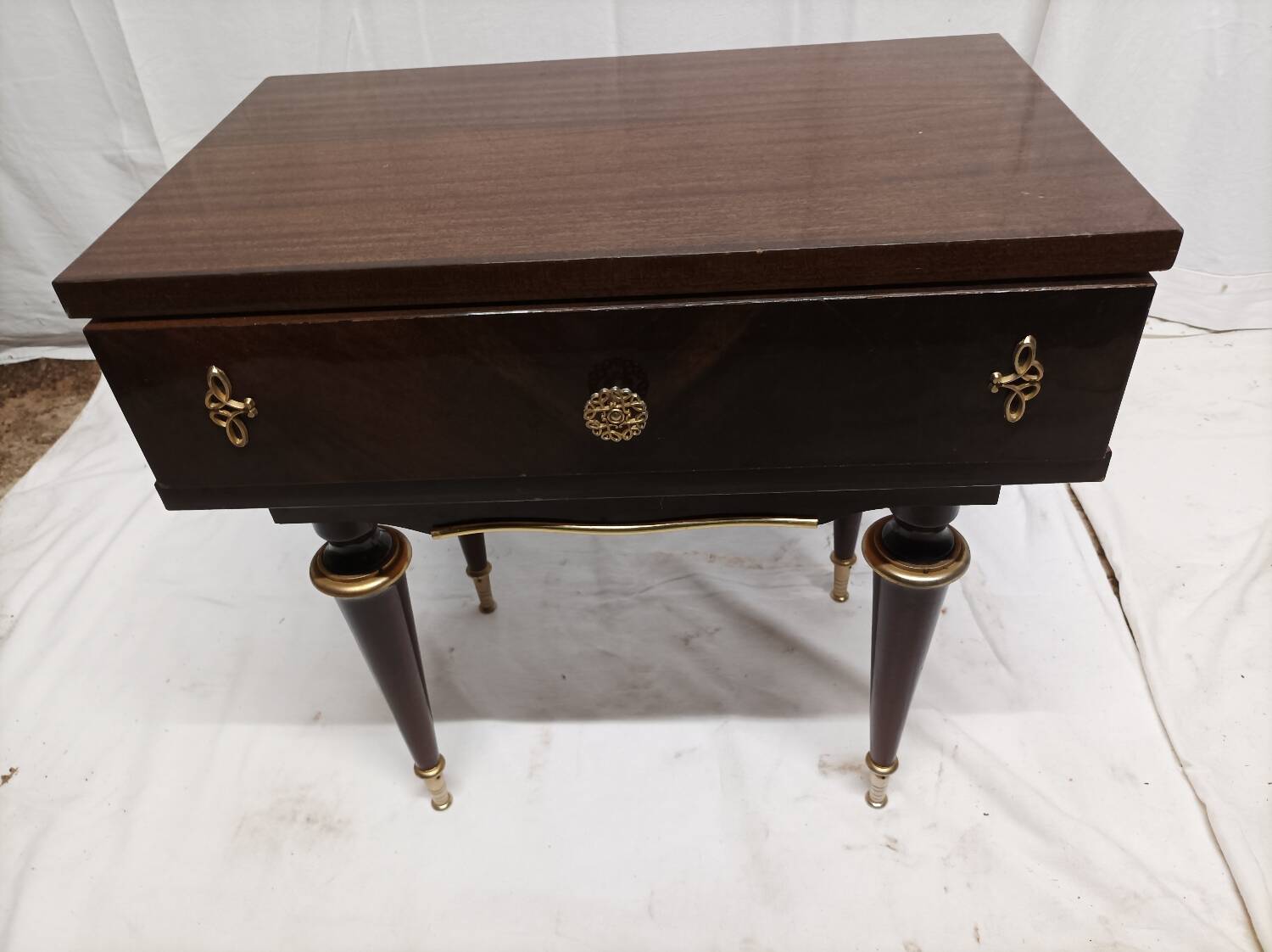 Vintage lacquered nightstand