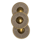 Applique en fer doré et corde
