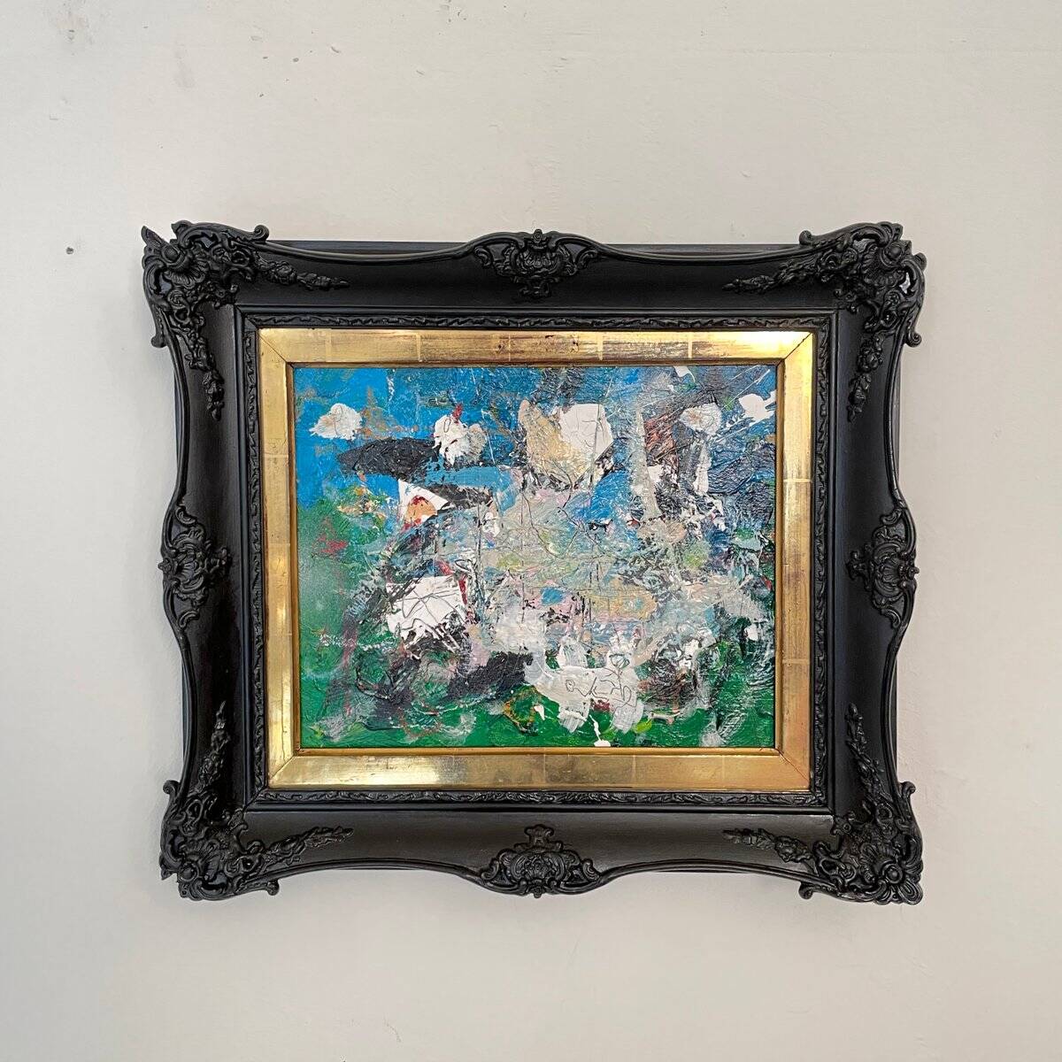 Felix Bachmann, Abstract Composition, Acrylic & Mixed Media on Board, 2022, Framed