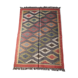 Kilim carpet in burlap and cotton - 120cm x 180cm