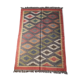 Kilim carpet in burlap and cotton - 120cm x 180cm