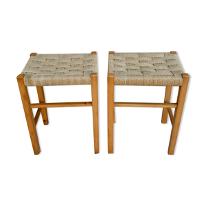 paire de tabourets en
