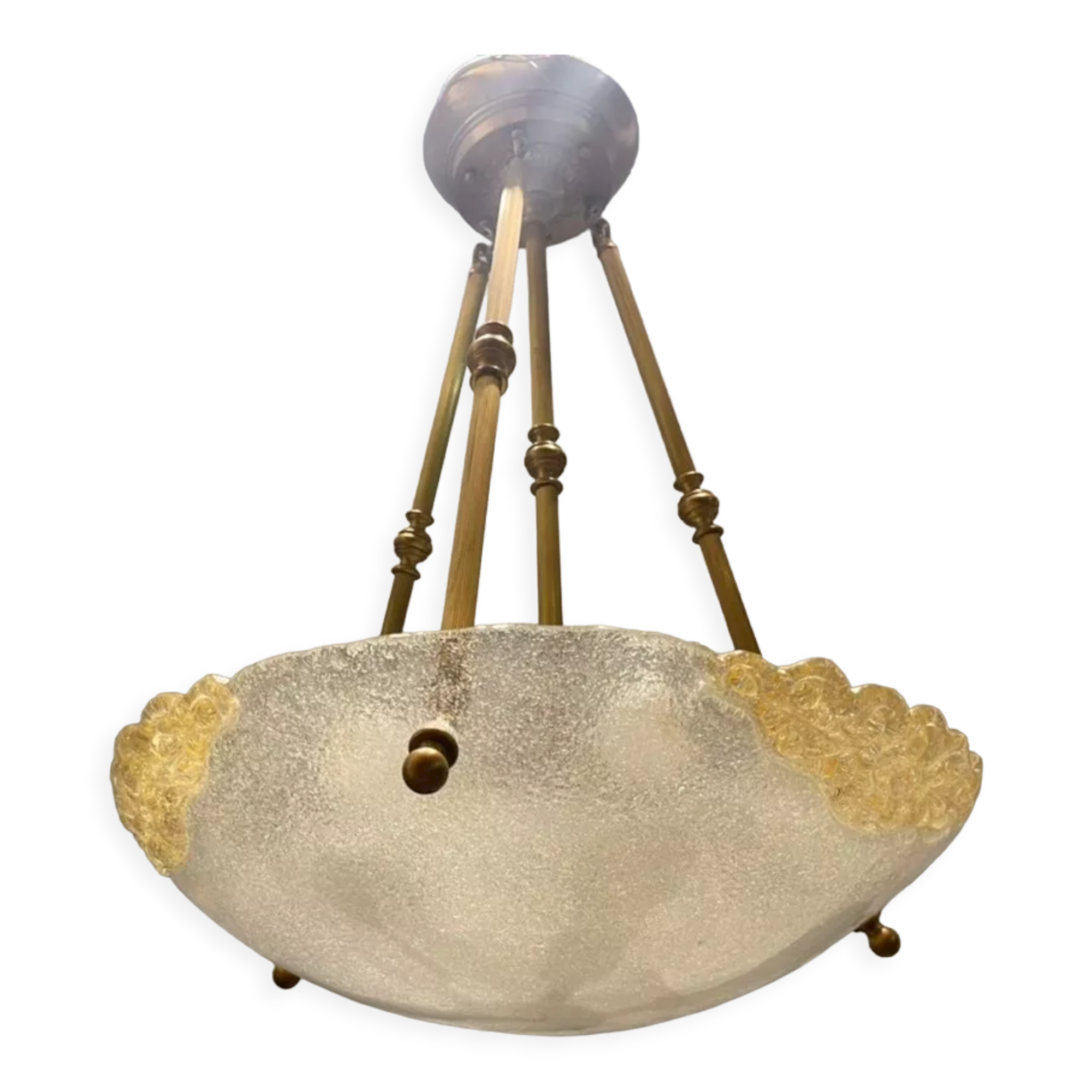 Murano glass light pendant, 1970s