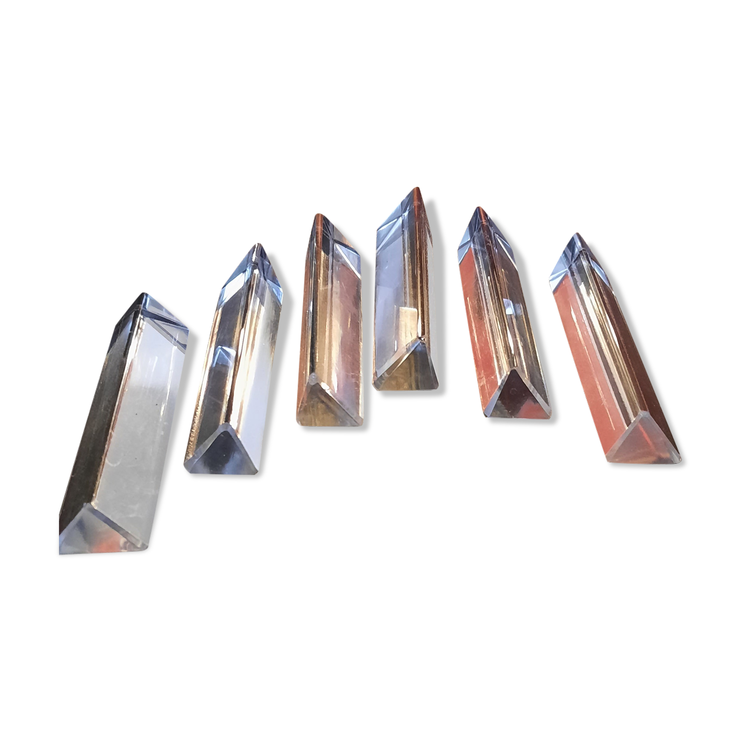 6 glass knife holders