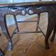Sculpted chairs in solid wood