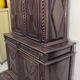 Four-panel buffet from the Louis XIII period in solid walnut.