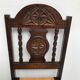 Ensemble de 6 chaise paille et bois tourné vintage