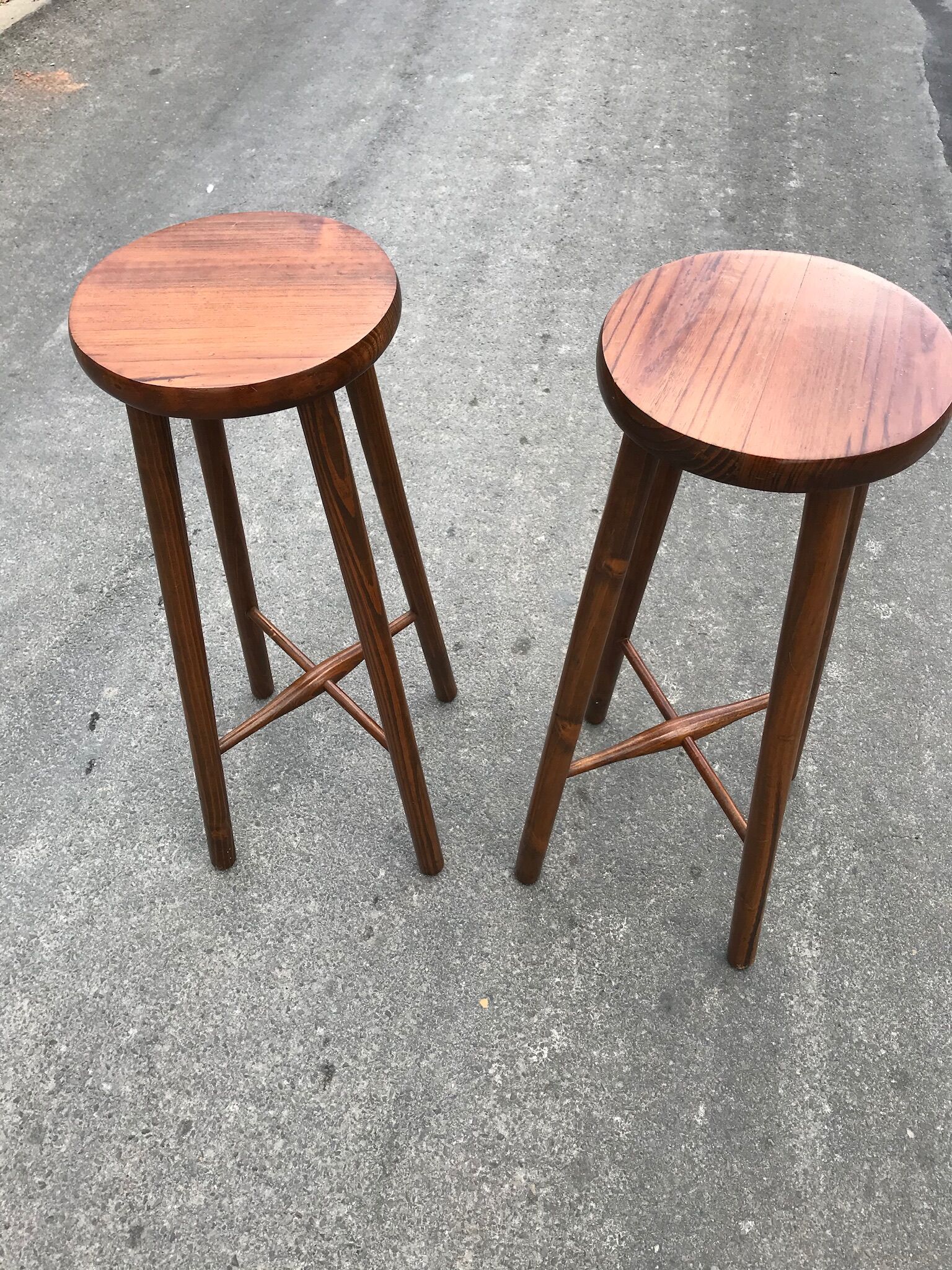 Pair of high vintage stools 1960