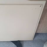 Beige plastic framed mirror